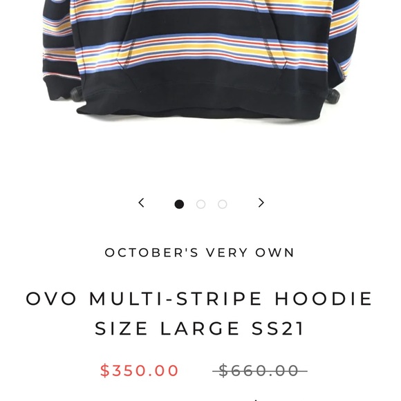 RARE! OVO MULTI-STRIPE HOODIE - Picture 8 of 9